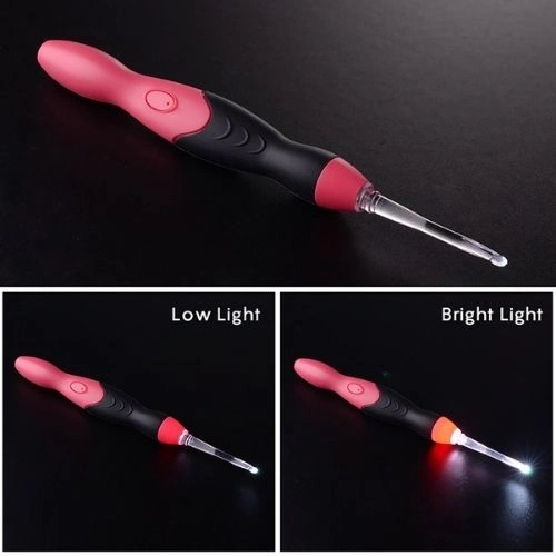 סט סריגה עם תאורת לד -סט קרושה LED