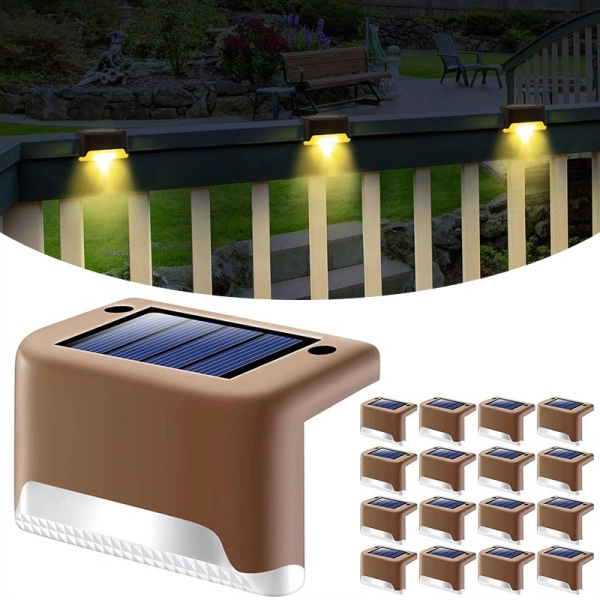 מנורות מדרגות LED המופעלות על ידי שמש