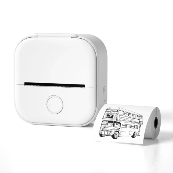 מדפסת תוויות Bluetooth תרמית ניידת