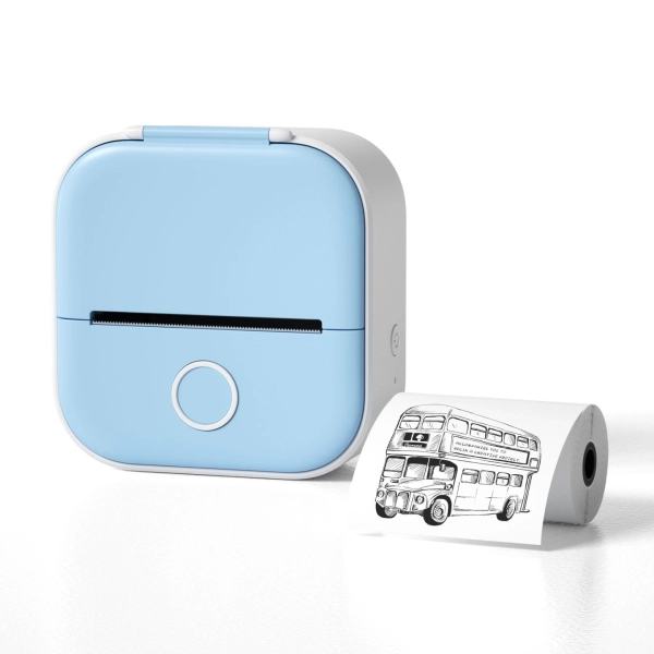 מדפסת תוויות Bluetooth תרמית ניידת