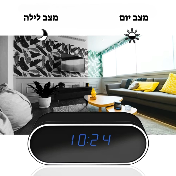 מצלמת מעקב בעיצוב שעון 