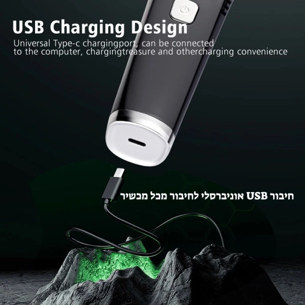 קוצץ זקן עם שואב ואקום