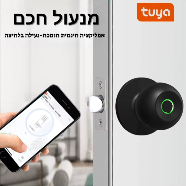 ידית דלת חכמה אלקטרונית דיגיטלית ביומטרית